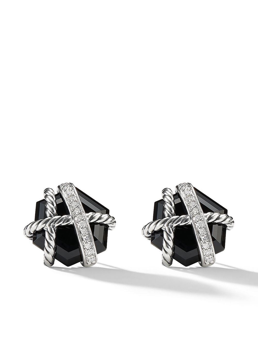 David Yurman onyx stud earrings - Silver von David Yurman