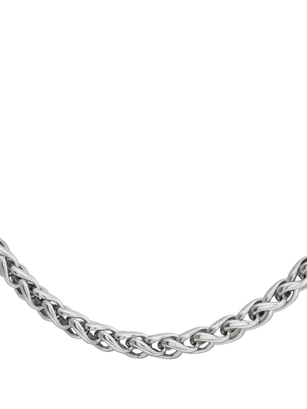 David Yurman pre-owned sterling silver and 14kt yellow gold wheat chain necklace von David Yurman