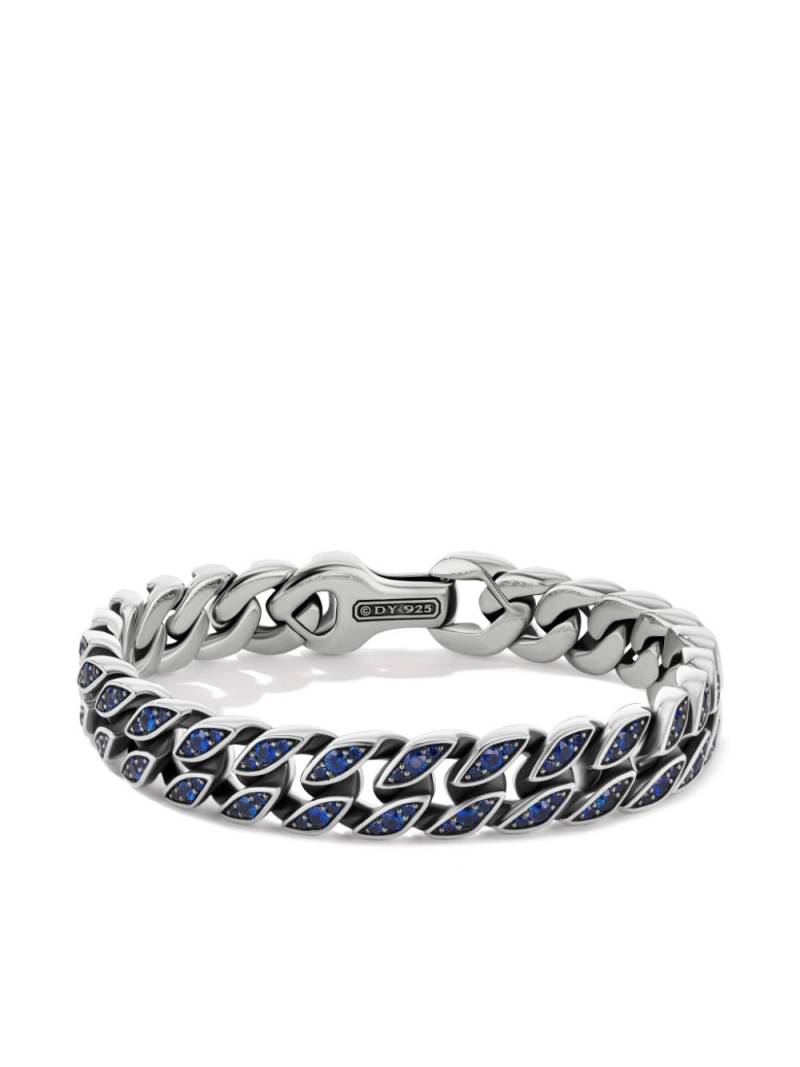 David Yurman sapphire curb chain bracelet - Silver von David Yurman