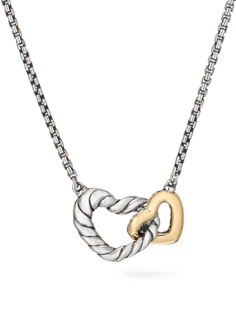 David Yurman sterling silver Cable Collectibles® Interlocking Hearts necklace von David Yurman