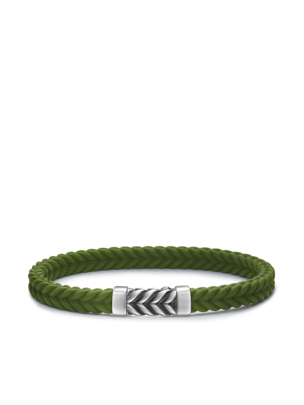 David Yurman sterling silver Chevron bracelet - Green von David Yurman