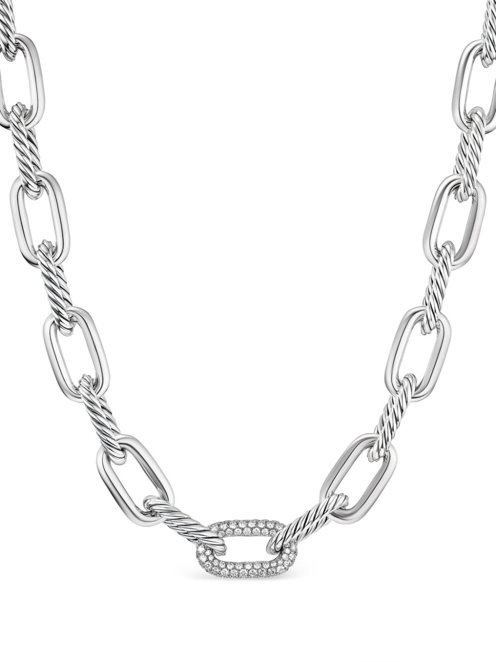 David Yurman sterling silver Madison diamond chain necklace von David Yurman