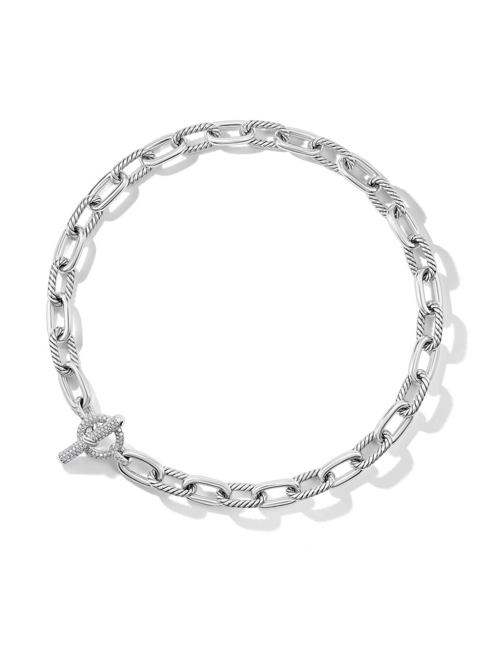 David Yurman sterling silver Madison diamond toggle bracelet von David Yurman