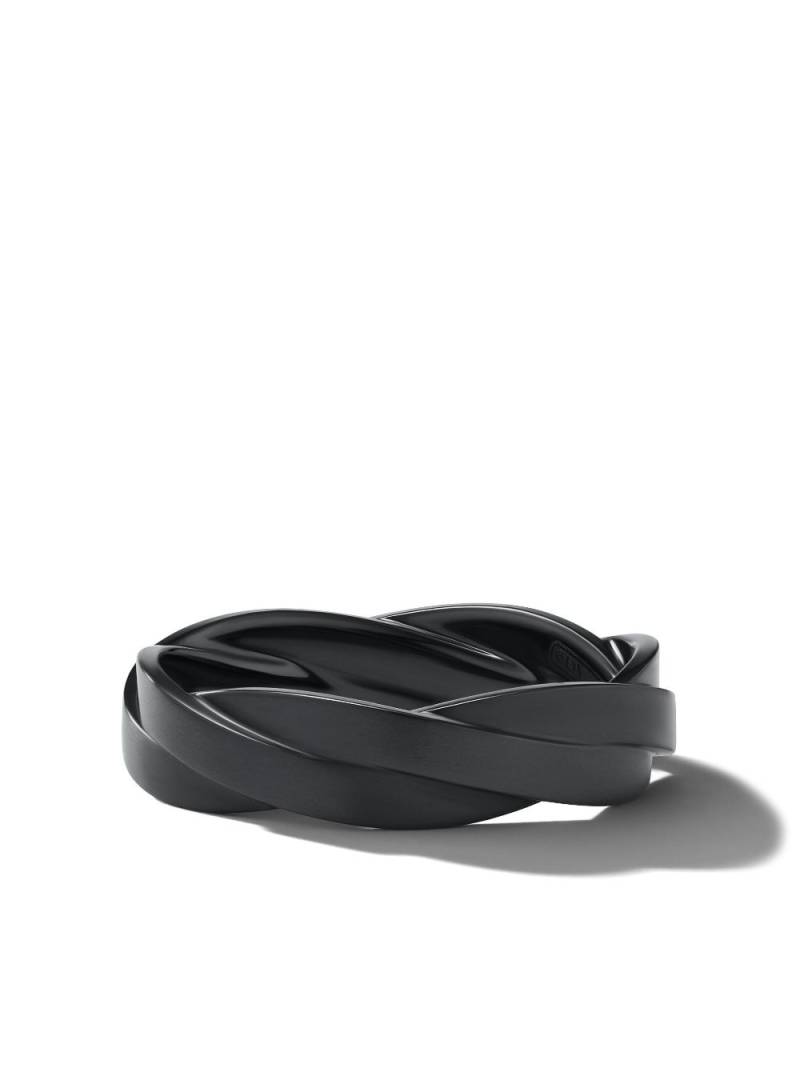 David Yurman twisted titanium ring - Black von David Yurman