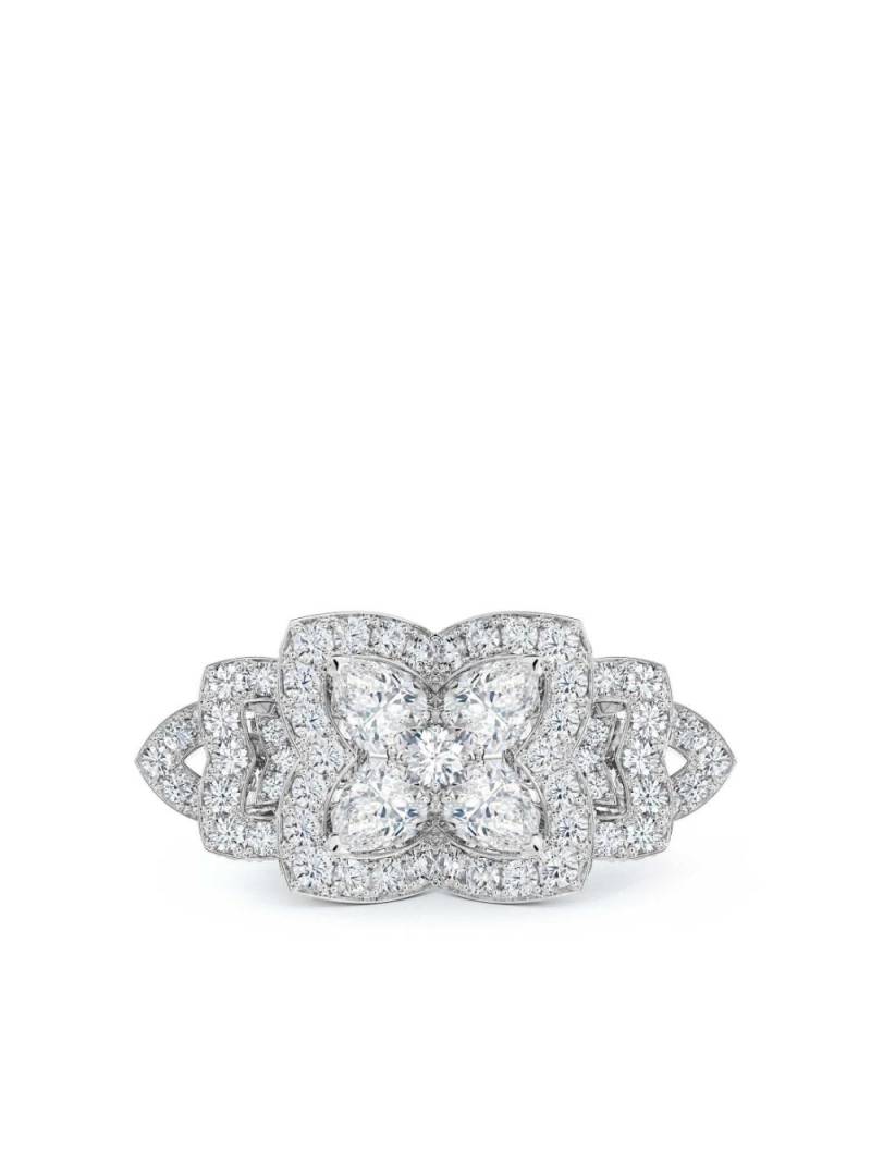 De Beers Jewellers 18kt white gold Enchanted Lotus diamond cocktail ring - Silver von De Beers Jewellers