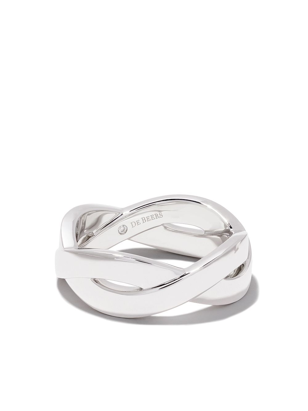 De Beers Jewellers 18kt white gold Infinity 5mm band - Silver von De Beers Jewellers