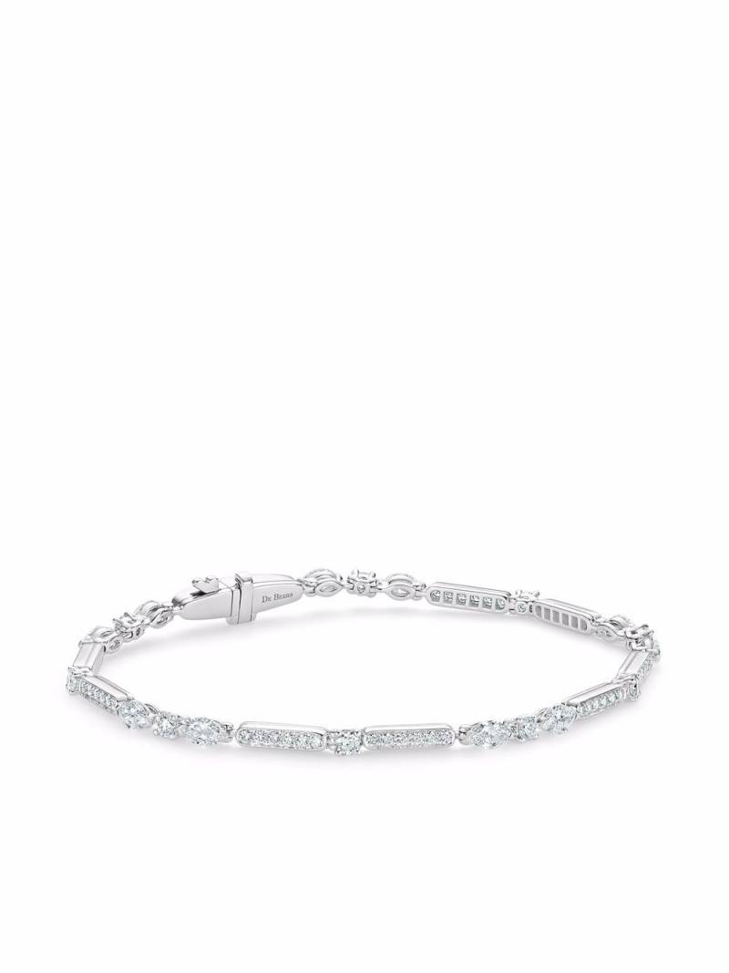 De Beers Jewellers 18kt white gold Snow Dance diamond bracelet - Silver von De Beers Jewellers