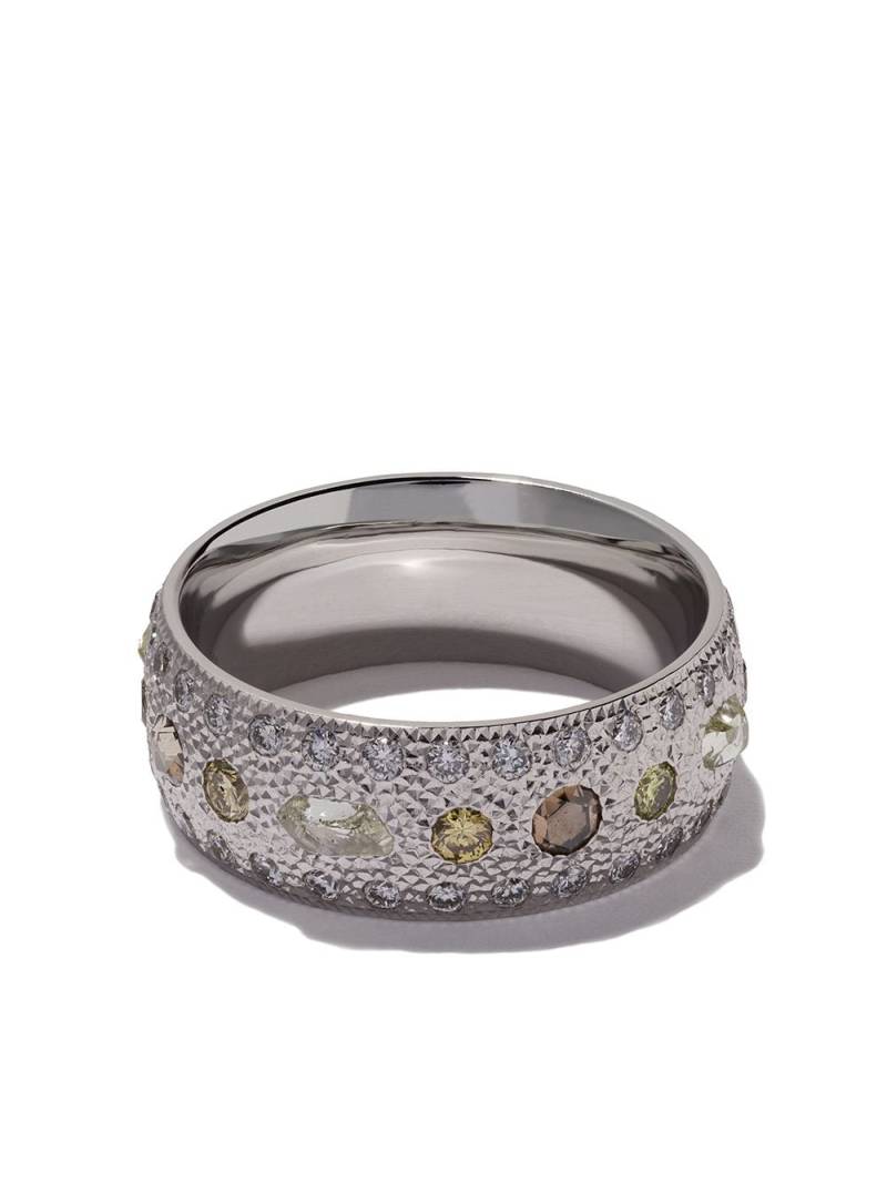 De Beers Jewellers 18kt white gold Talisman diamond band - Silver von De Beers Jewellers