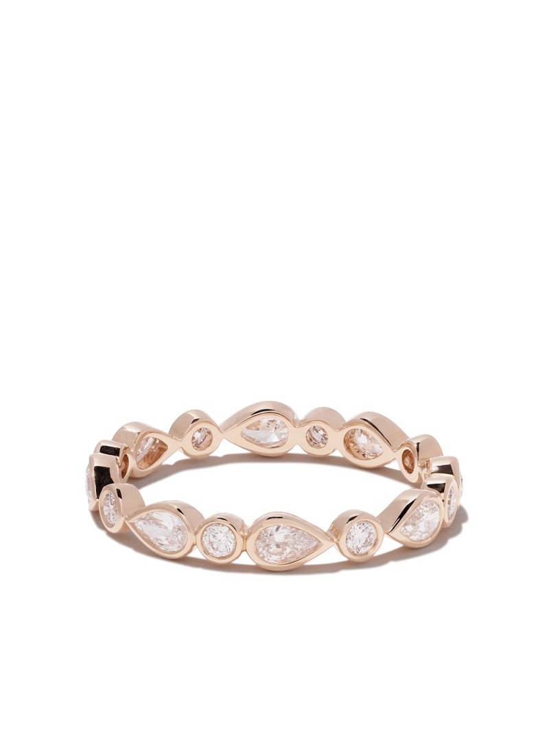 De Beers Jewellers 18kt rose gold Petal diamond band - Pink von De Beers Jewellers