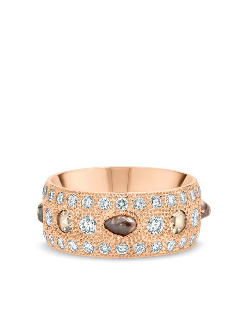 De Beers Jewellers 18kt rose gold Talisman diamond large band ring von De Beers Jewellers