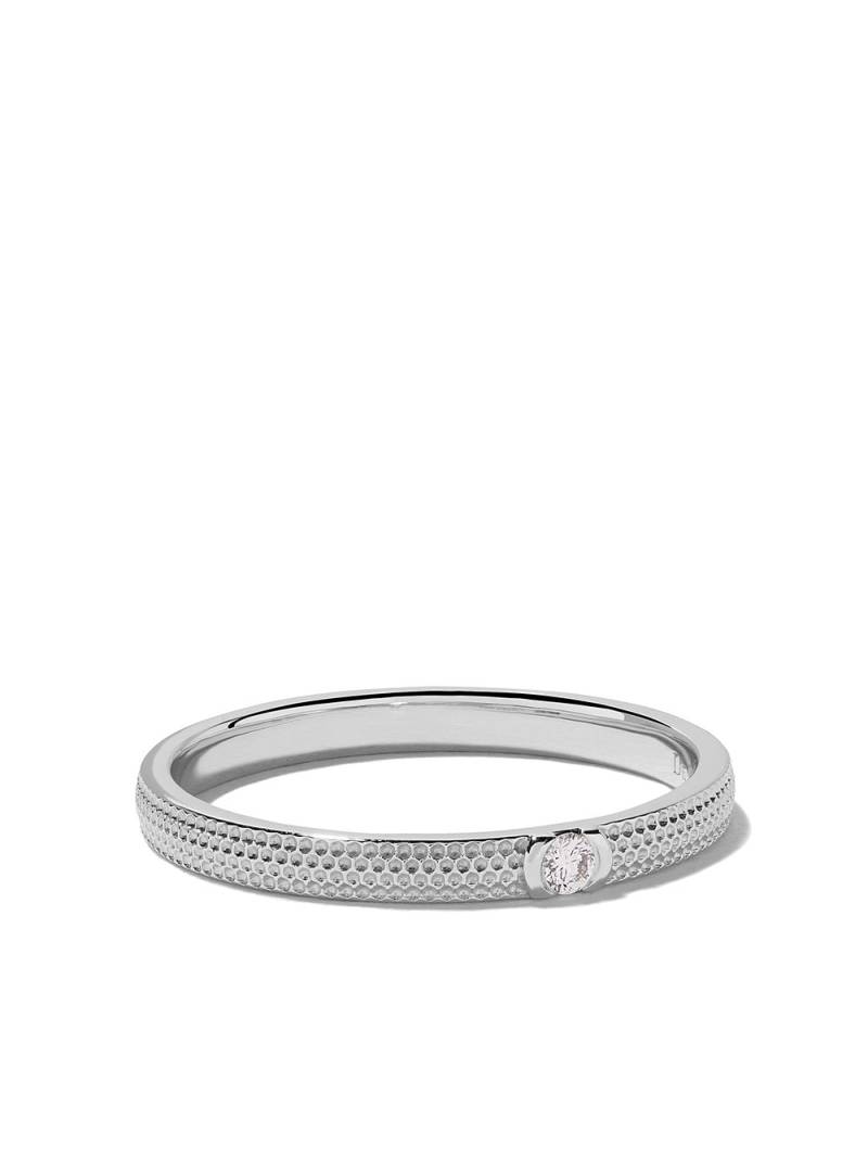 De Beers Jewellers 18kt white gold Azulea diamond band - Silver von De Beers Jewellers