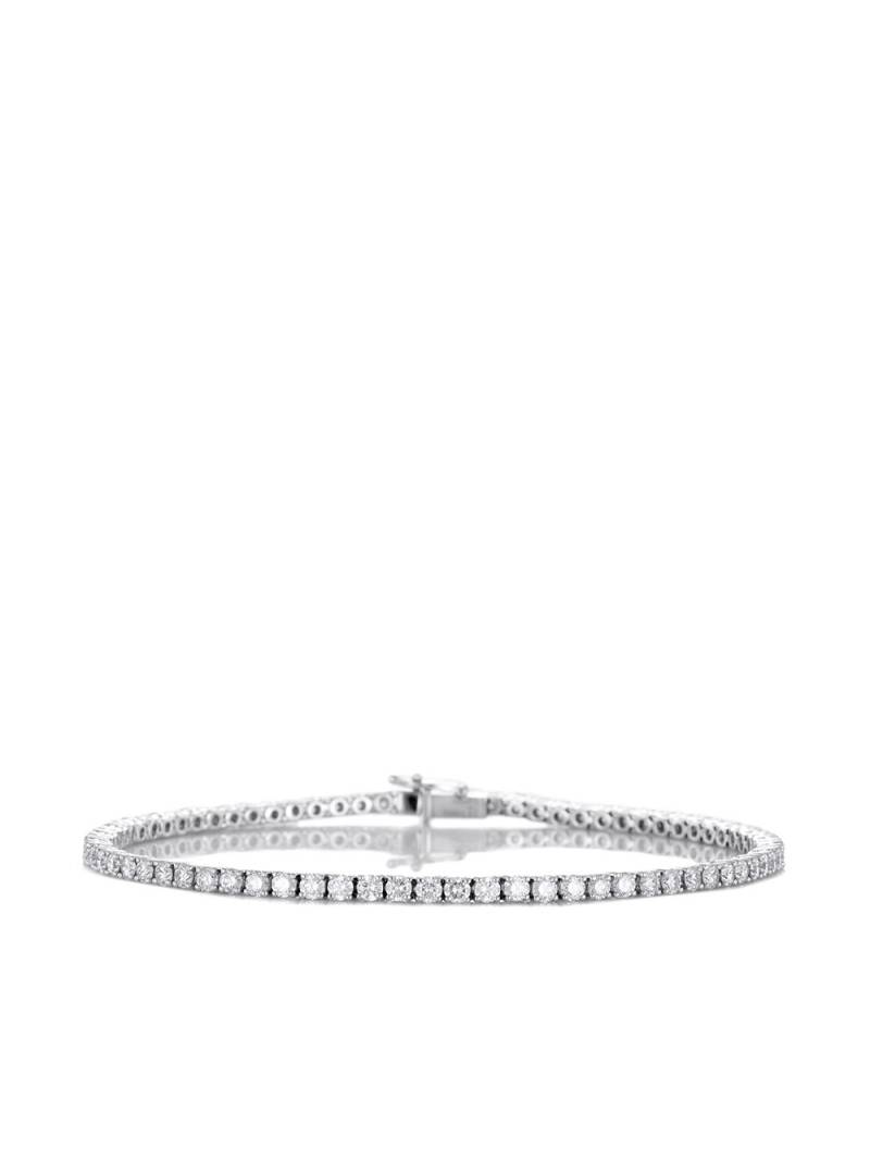 De Beers Jewellers 18kt white gold Diamond Line bracelet - Silver von De Beers Jewellers