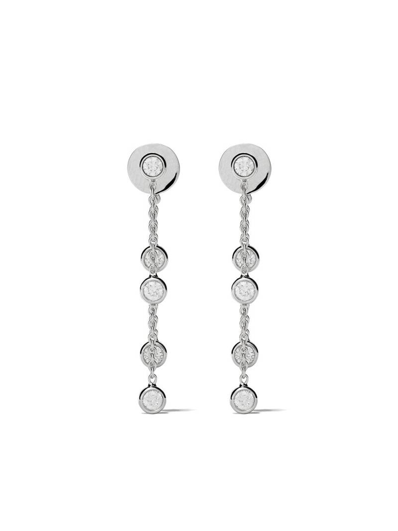 De Beers Jewellers 18kt white gold My First De Beers five diamond earrings - Silver von De Beers Jewellers