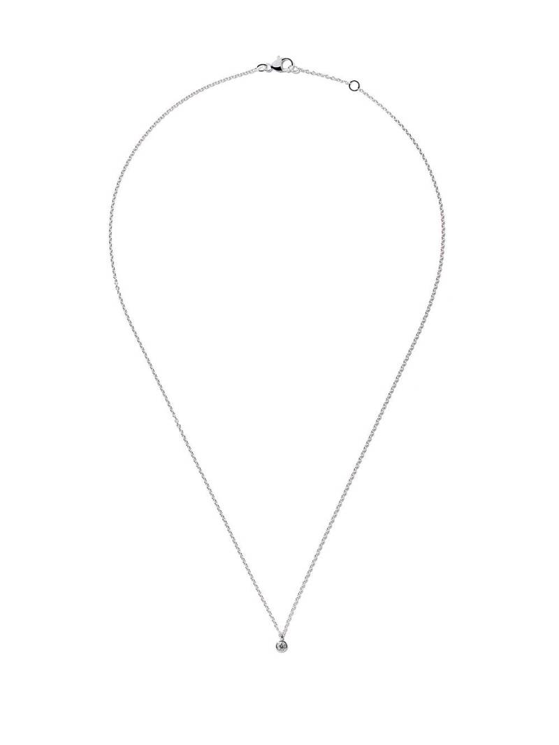 De Beers Jewellers 18kt white gold My First De Beers one diamond pendant necklace - Silver von De Beers Jewellers