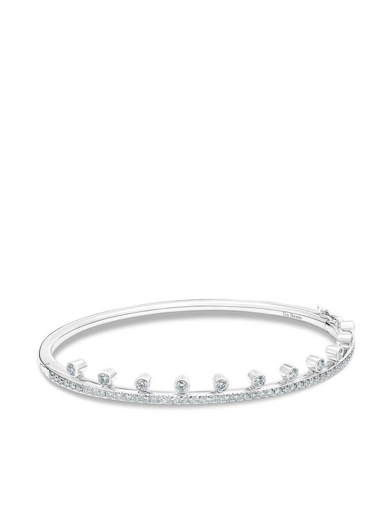 De Beers Jewellers 18kt white gold diamond Dewdrop bracelet - Silver von De Beers Jewellers