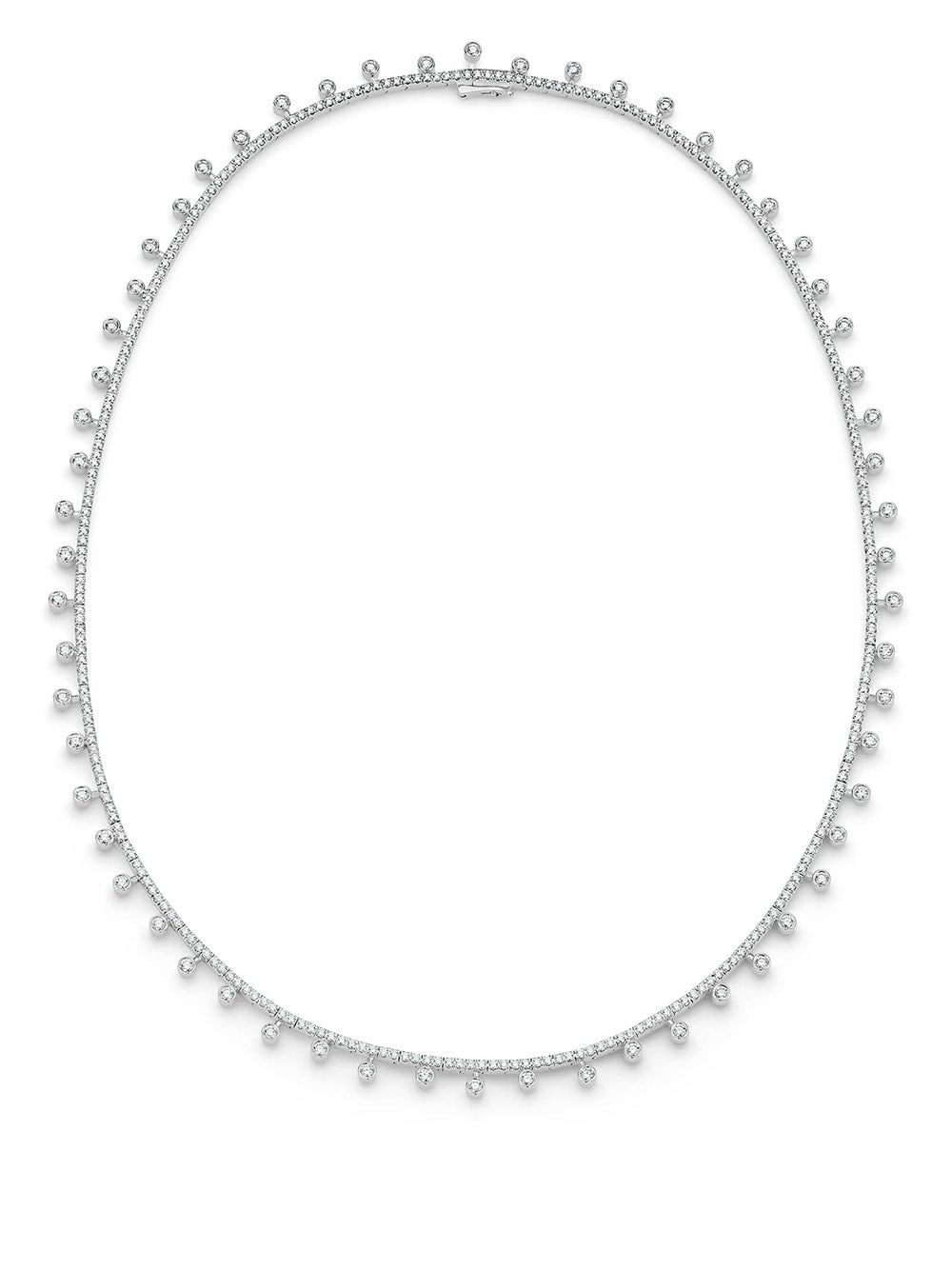 De Beers Jewellers 18kt white gold diamond Dewdrop necklace - Silver von De Beers Jewellers