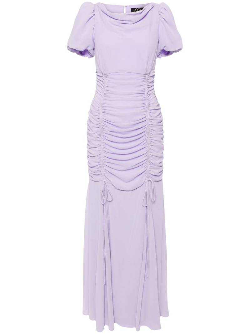 De La Vali Amandine ruched maxi dress - Purple von De La Vali