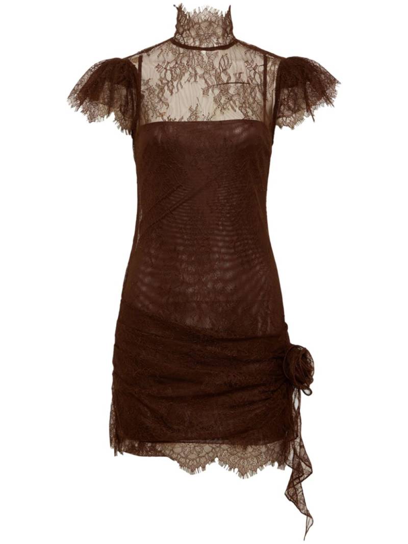 De La Vali Silentium mini dress - Brown von De La Vali