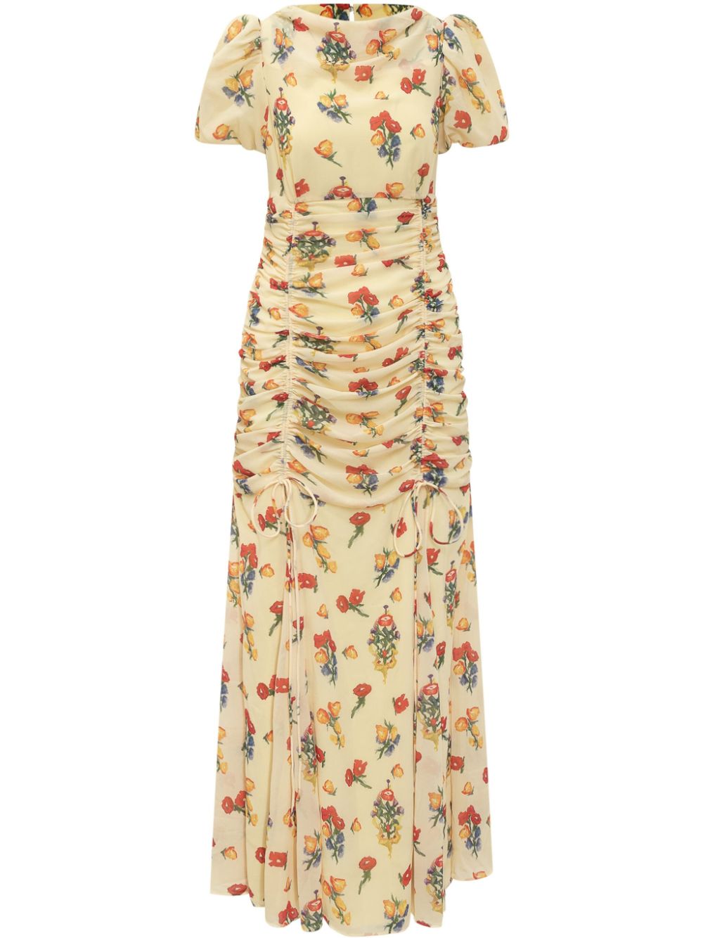 De La Vali floral-print maxi dress - Yellow von De La Vali