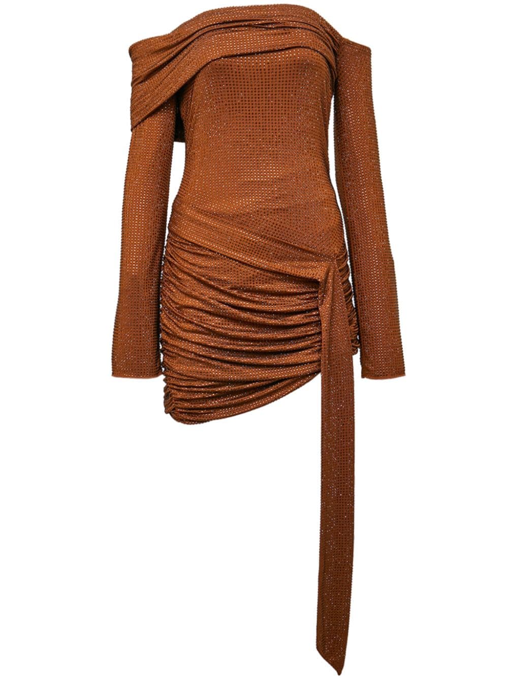 De La Vali off-shoulder mini dress - Brown von De La Vali