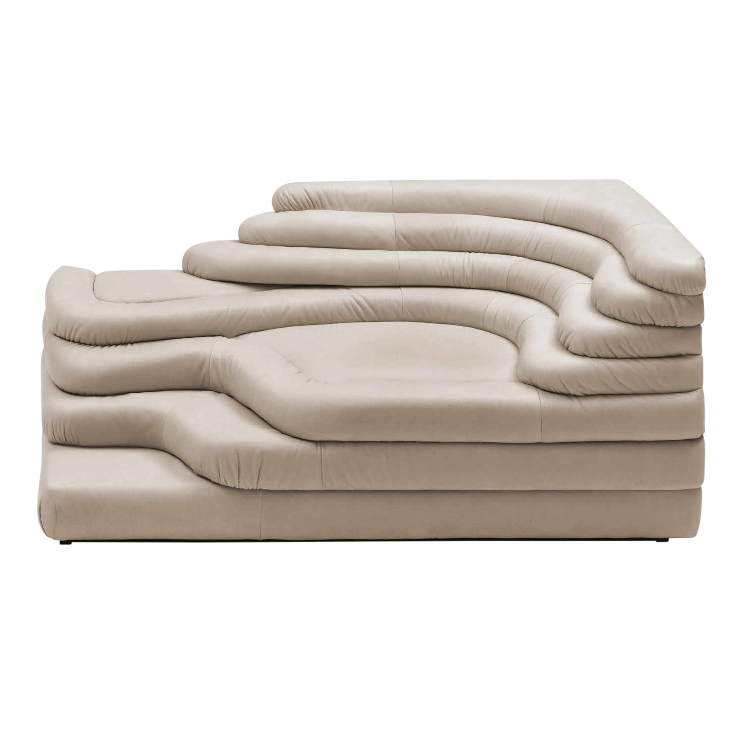 DS-1025 Terrazza Sofa , Ausrichtung rechts, Bezug living leder, écru von De Sede