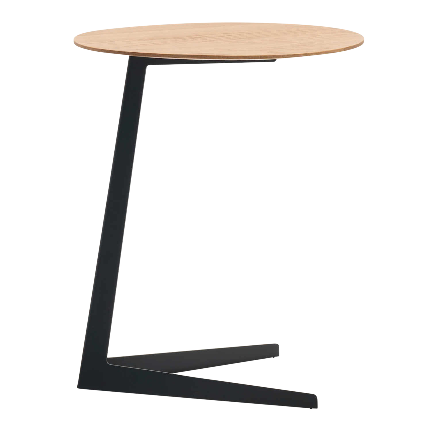 DS-196/61 Penguine Beistelltisch , Tischplatte eiche, schwarz, Untergestell edelstahl, poliert DS-196/61 Penguine Beistelltisch , Tischplatte eiche, schwarz, Untergestell edelstahl, poliert von De Sede