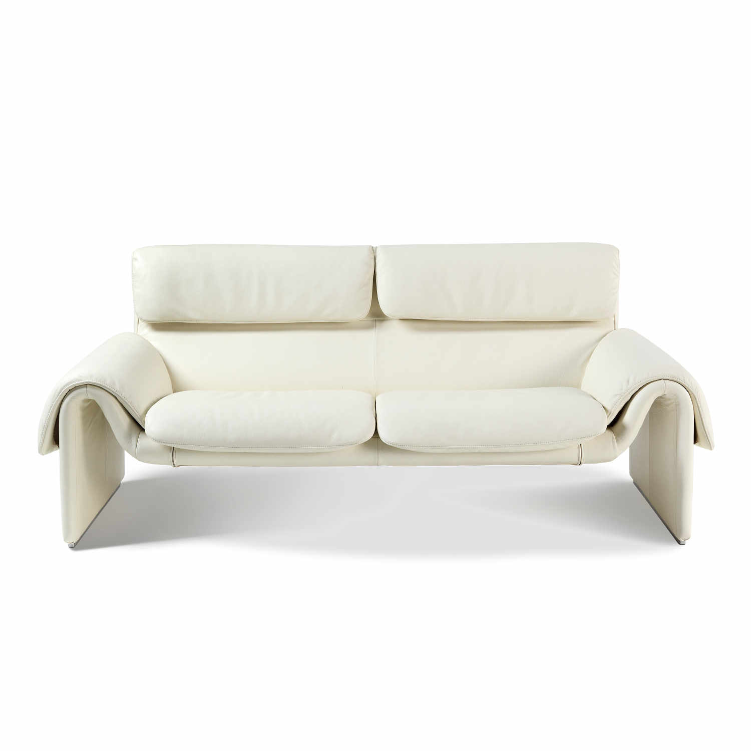 DS-2011/02 Sofa , Bezug select leder, offwhite von De Sede