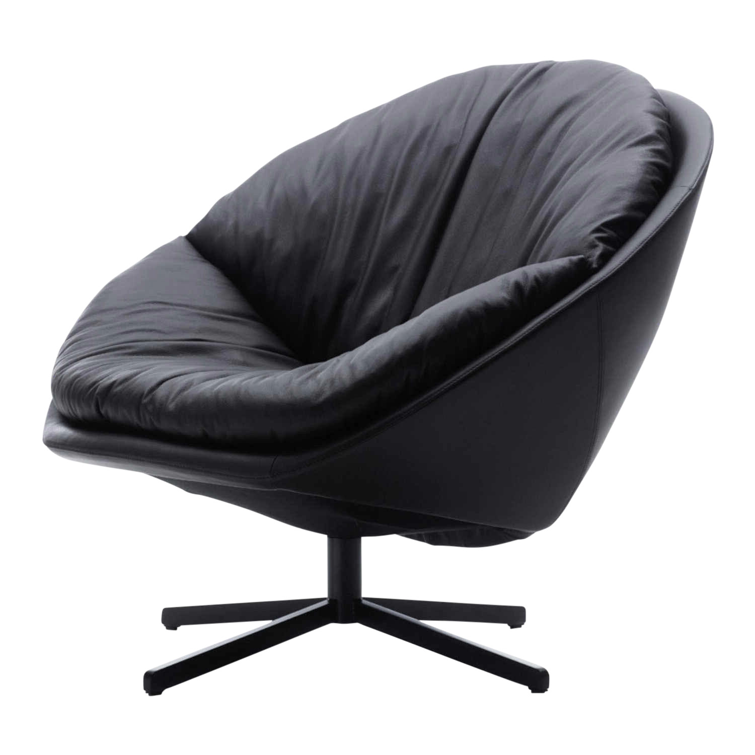 DS-265 Coco Drehsessel, Bezug living leder, umbra, Untergestell hochglanz verchromt DS-265 Coco Drehsessel, Bezug living leder, umbra, Untergestell hochglanz verchromt von De Sede