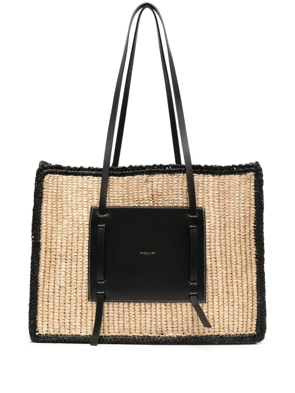 DeMellier Capri raffia tote bag - Neutrals von DeMellier