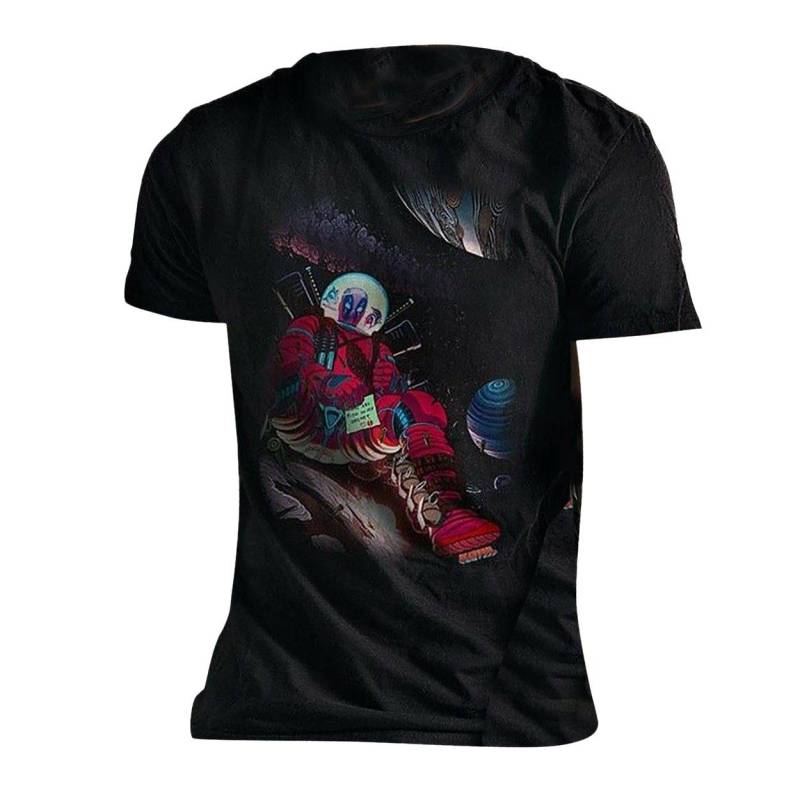 Space Tshirt Damen Schwarz L von Deadpool