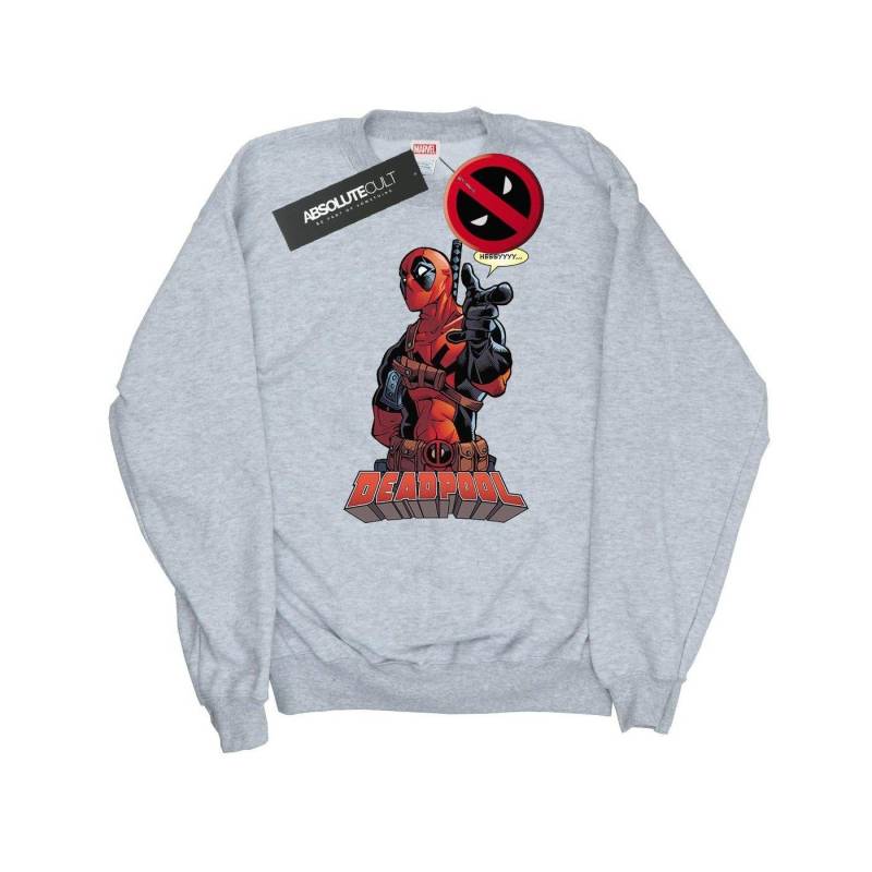 Deadpool - Hey You Sweatshirt, für Herren, Grau, Größe L von Deadpool