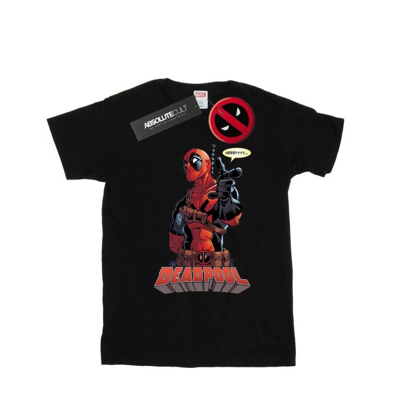 Hey You Tshirt Damen Schwarz L von Deadpool