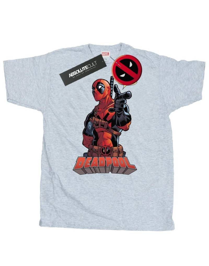 Deadpool - Hey You TShirt, für Herren, Grau, Größe S von Deadpool