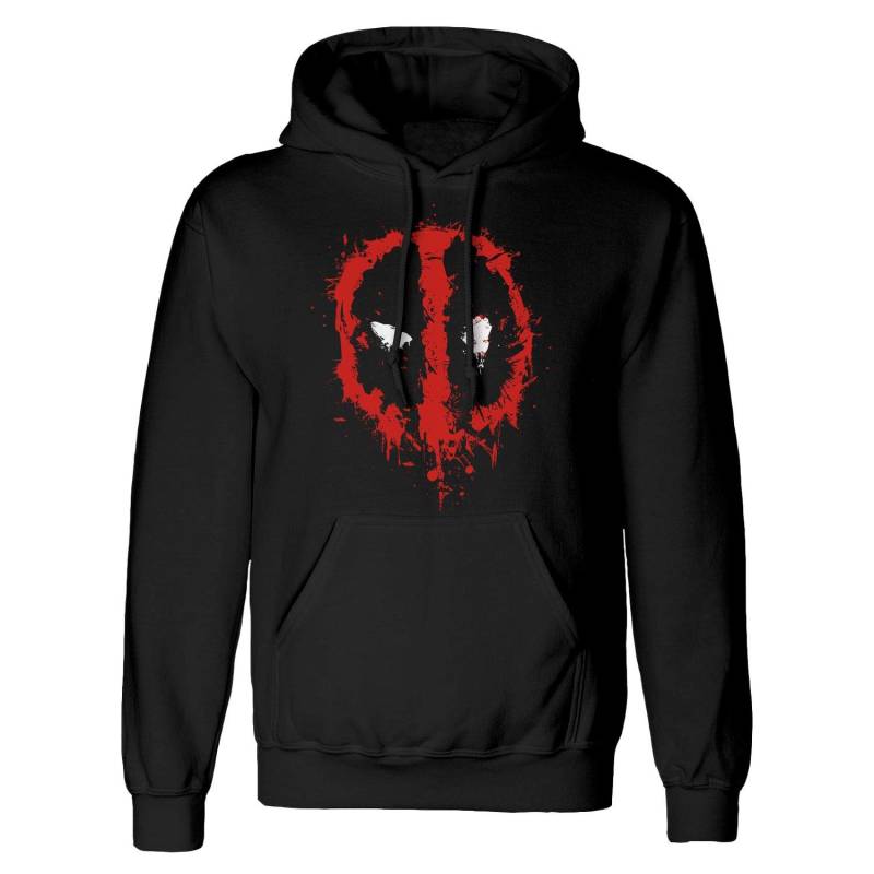 Kapuzenpullover Damen Schwarz L von Deadpool