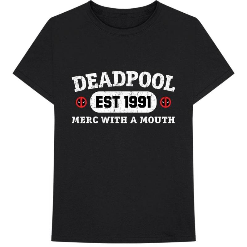 Deadpool - Merc With A Mouth TShirt, für Damen, Schwarz, Größe L von Deadpool