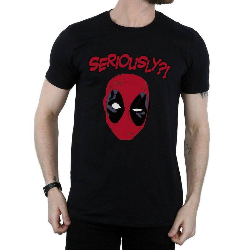 Seriously Tshirt Damen Schwarz 3XL von Deadpool