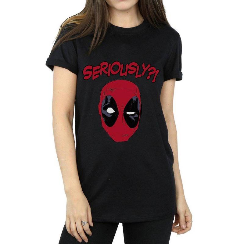 Seriously Tshirt Damen Schwarz M von Deadpool