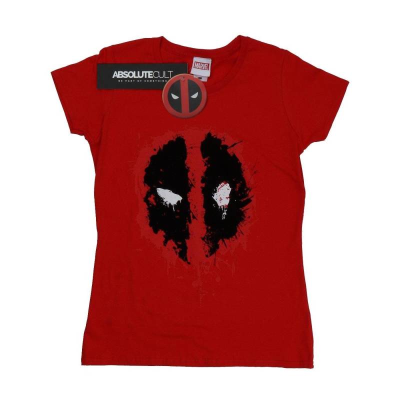 Tshirt Damen Rot Bunt L von Deadpool