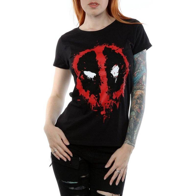 Tshirt Damen Schwarz L von Deadpool