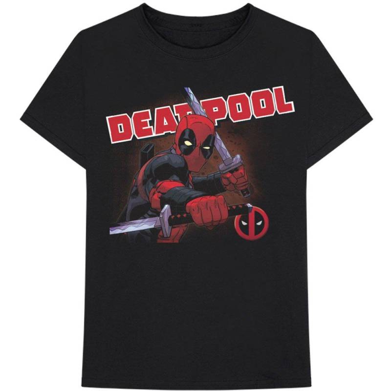 Tshirt Damen Schwarz XXL von Deadpool