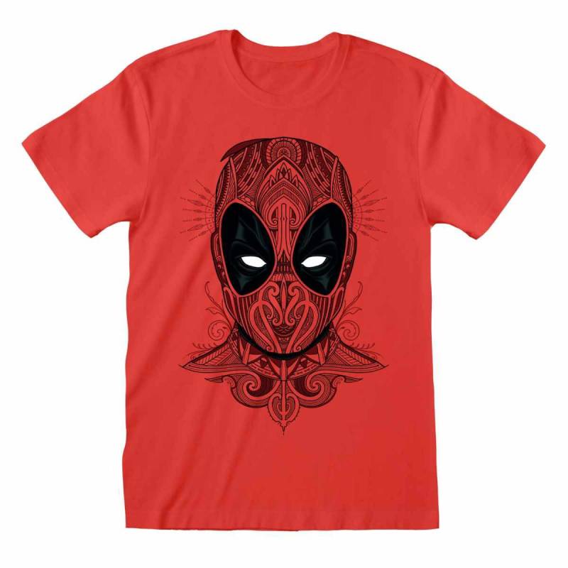 Tshirt Herren Rot Bunt S von Deadpool