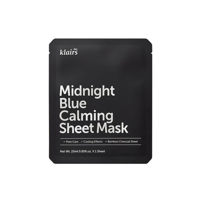 Midnight Blue Calm Sheet Mask Damen  25ml von dear, Klairs