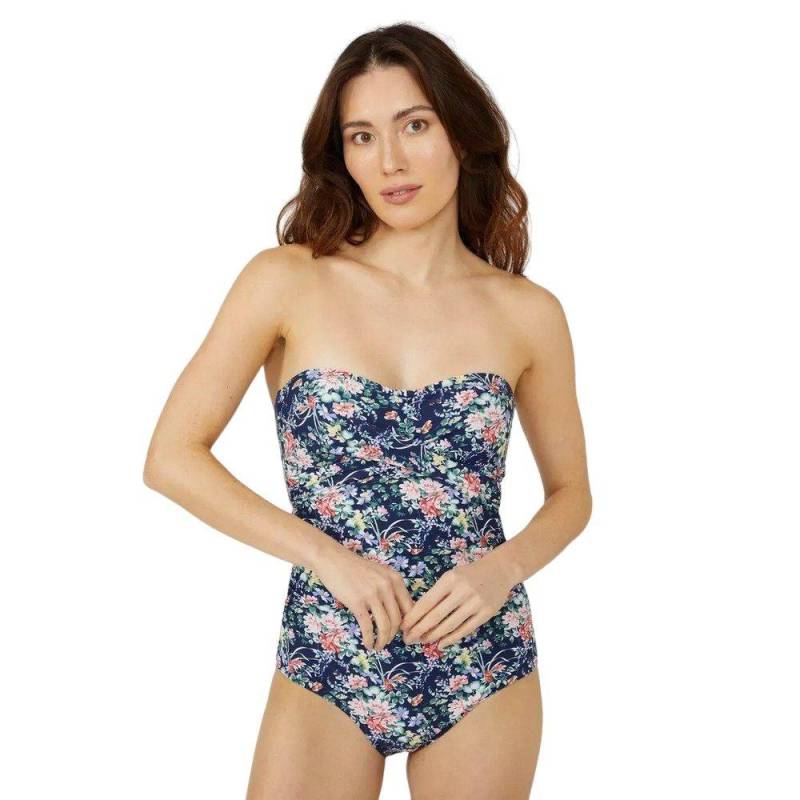 Badeanzug Bandeau Damen Marine 34 von Debenhams