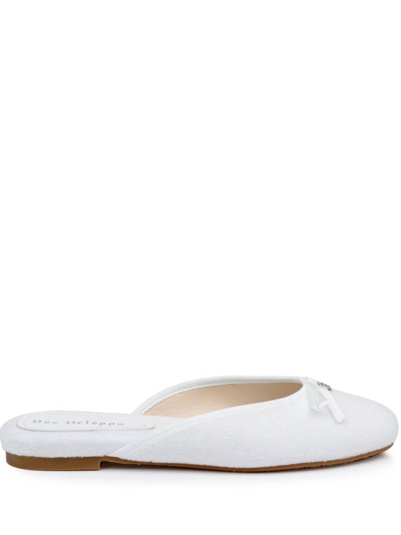 Dee Ocleppo Athens terry-cloth mules - White von Dee Ocleppo