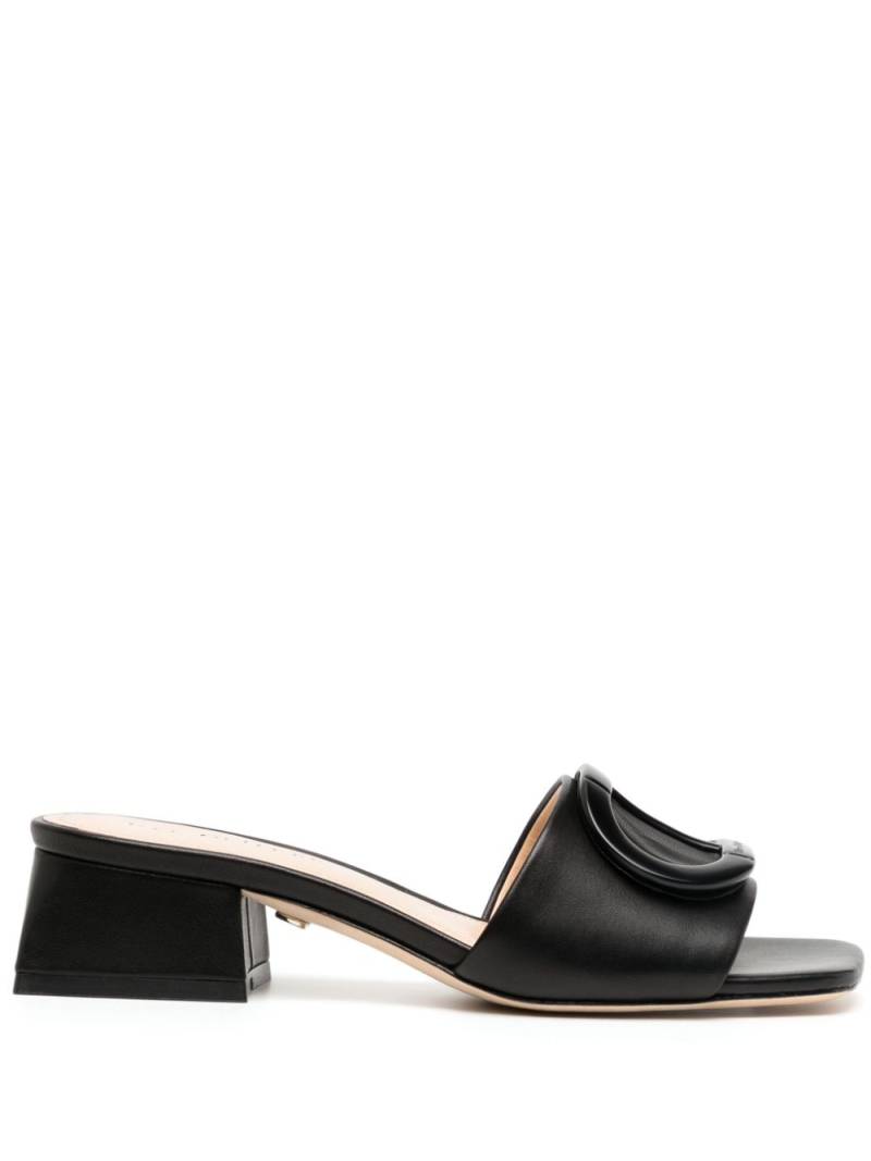 Dee Ocleppo Dizzy 40mm logo-plaque sandals - Black von Dee Ocleppo