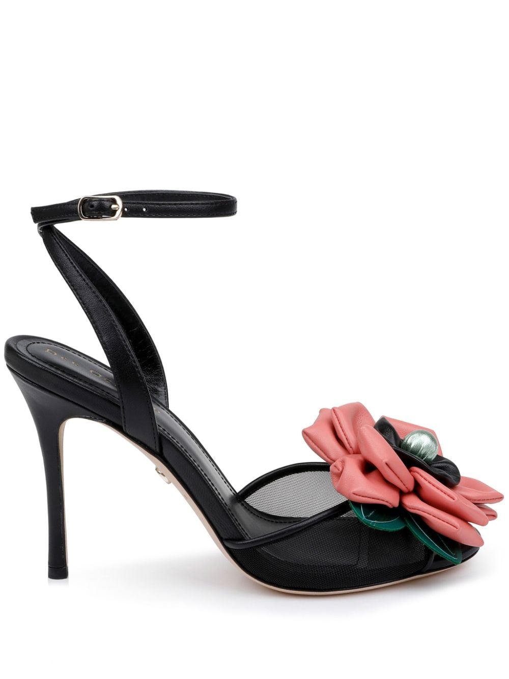 Dee Ocleppo England appliquéd leather sandals - Black von Dee Ocleppo