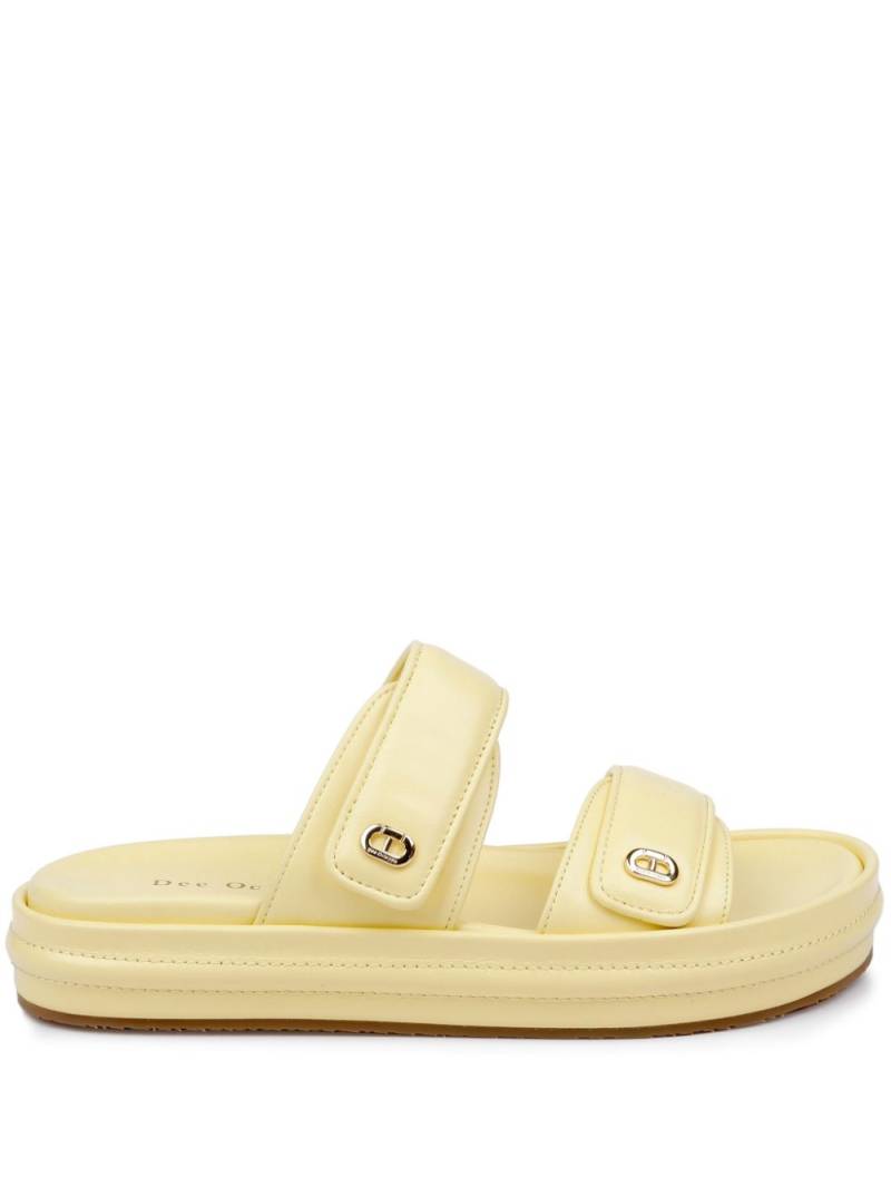 Dee Ocleppo Finland II double-strap slides - Yellow von Dee Ocleppo