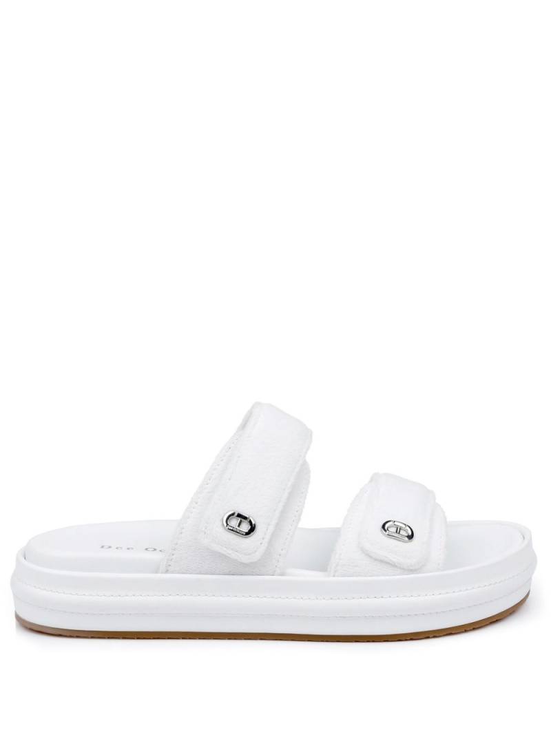 Dee Ocleppo Finland double-strap slides - White von Dee Ocleppo