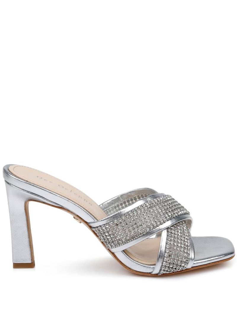 Dee Ocleppo Ireland criss-cross leather mules - Silver von Dee Ocleppo