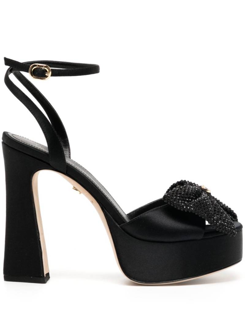 Dee Ocleppo Maui 120mm platform satin sandals - Black von Dee Ocleppo